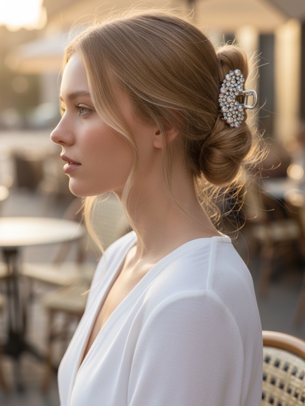 Rhinestone Heart Hair Clip 🆕